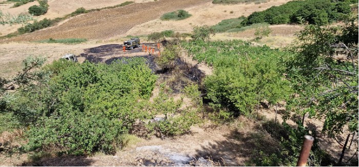 Sperlinga: denunciato 57enne per avere appiccato fuoco su cumulo di residui vegetali su terreno di sua proprietà