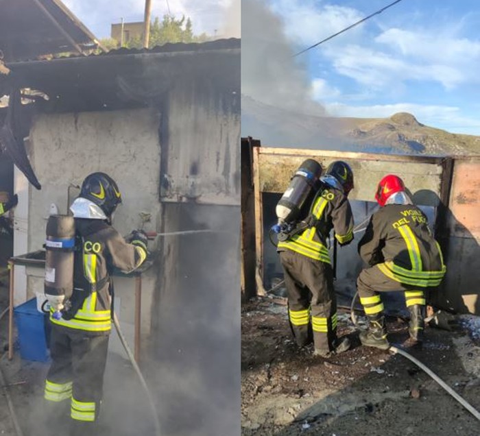 Vigili del Fuoco Enna. Incidente stradale a Leonforte e incendio capannone in contrada Baronessa