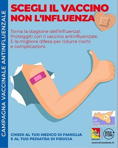 Asp 4. Influ Day: apertura straordinaria di tre ambulatori vaccinali dei distretti sanitari di Enna, Piazza Armerina e Nicosia