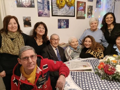 Genova, coppia di 96enni, originari di Piazza Armerina, festeggia 80 anni di matrimonio