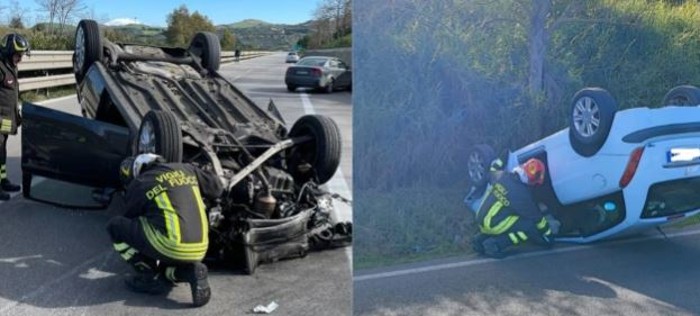 Enna. A19 incidente nei pressi della area di servizio di Sacchitello sud, tre feriti. Altro incidente sulla SS192