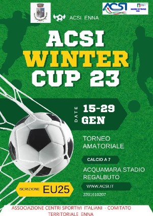 Sette squadre iscritte alla Winter Cup di calcio a 7 organizzata dall’Acsi Enna