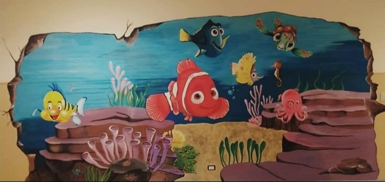 Due murales e una nuova ludoteca “abbelliscono” il reparto di pediatria dell’ospedale di Nicosia