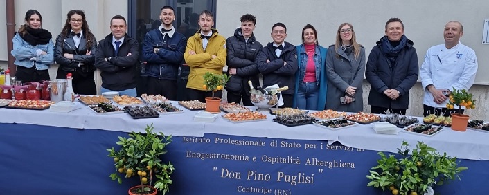 Centuripe IX Sagra dell’arancia rossa I.G.P. la presenza dell’Istituto Professionale di Centuripe “Don Pino Puglisi”