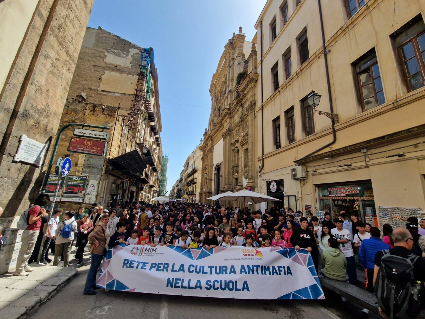 Strage di Capaci, a Palermo la marcia degli studenti contro la mafia