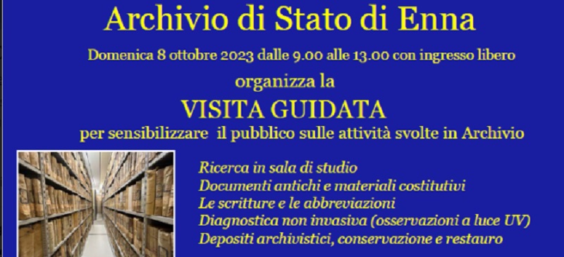 Anniversario Archivio di Stato, una visita guidata