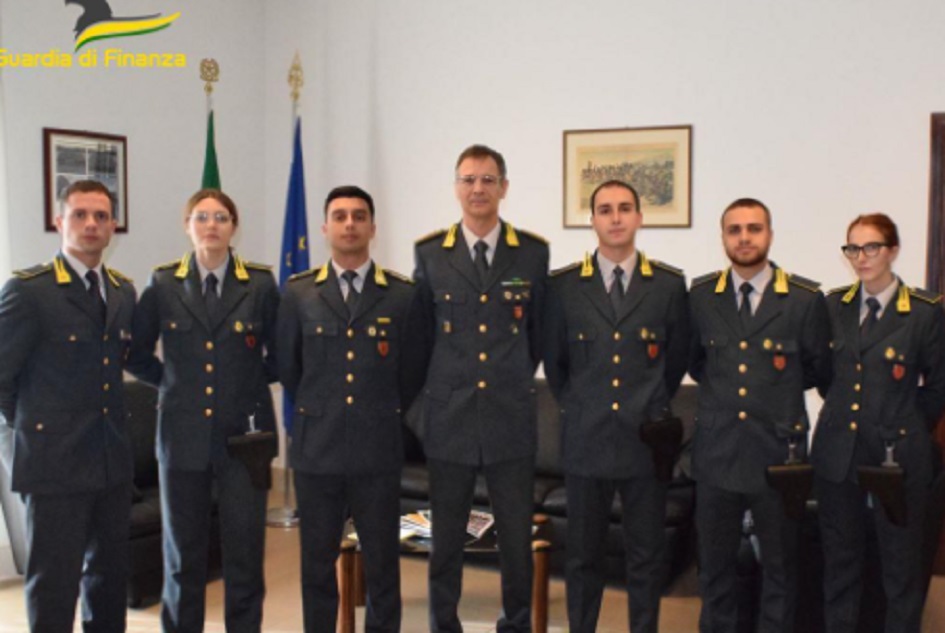 Guardia di finanza, arrivati sei nuovi militari