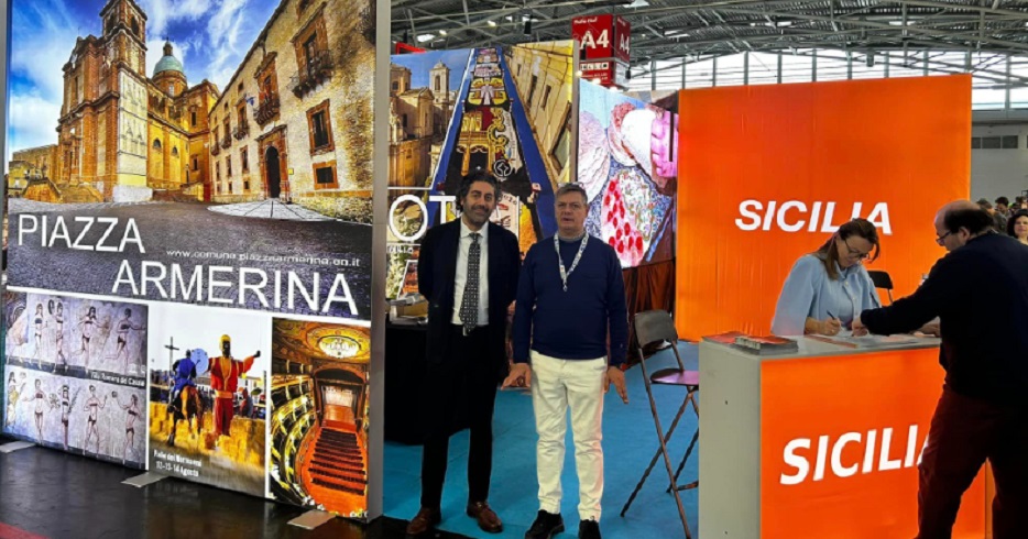 Fiera dei viaggi a Monaco, stand di Piazza Armerina