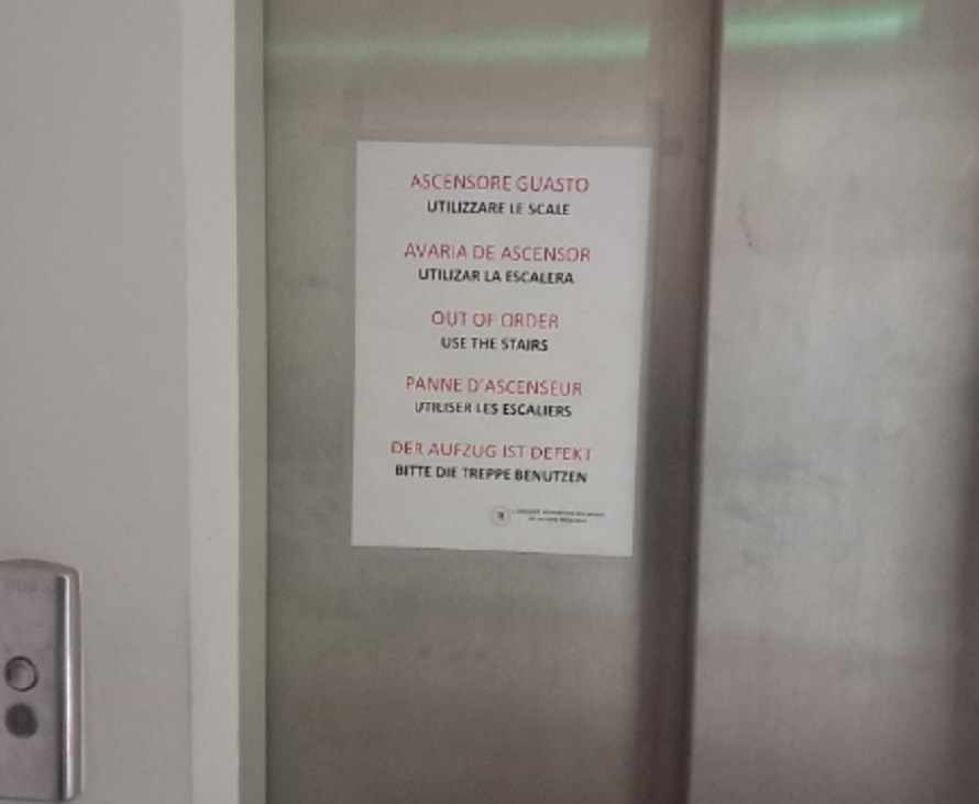 Museo Aidone, ascensore guasto, accesso negato ai disabili