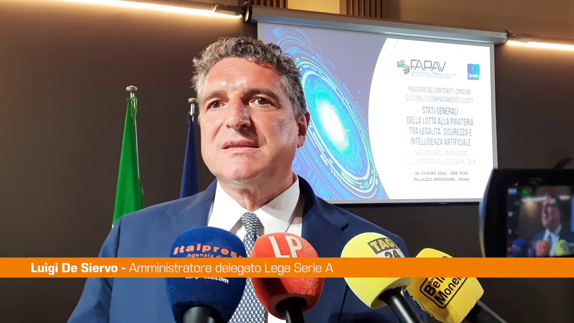 De Siervo “La pirateria una piaga sociale, continuare a lavorare”
