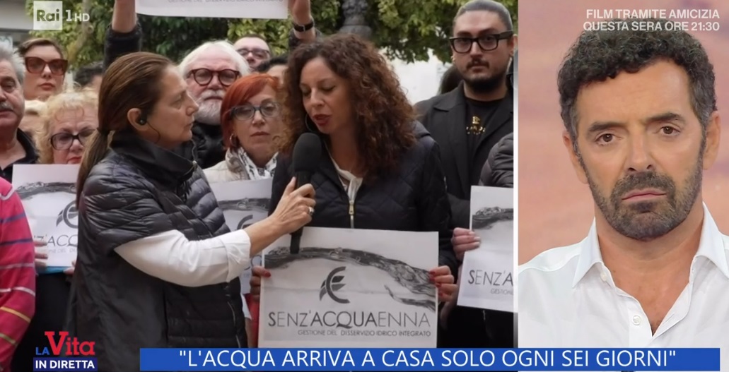 Crisi idrica, bufera a Rai 1 “per Siciliacque e AcquaEnna colpa dei sindaci e siccità”