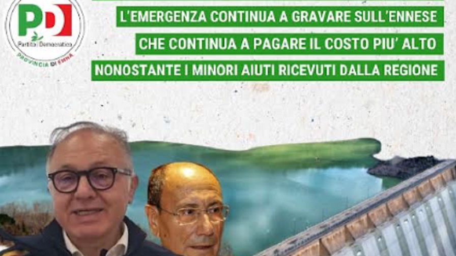Più prelievi dall’Ancipa, Pd, “sull’Ennese gravano i costi della crisi idrica”