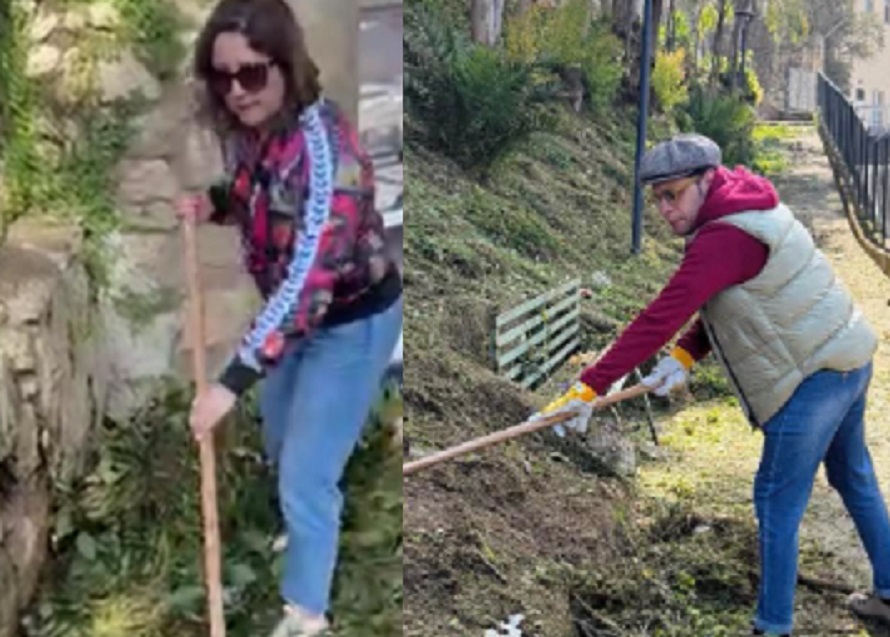 Sfida a colpi di rastrello tra Draià e Bruno