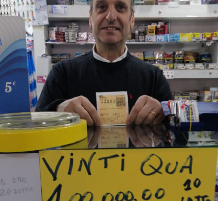 La fortuna bacia Valguarnera, vinti 100 mila euro al 10 e lotto