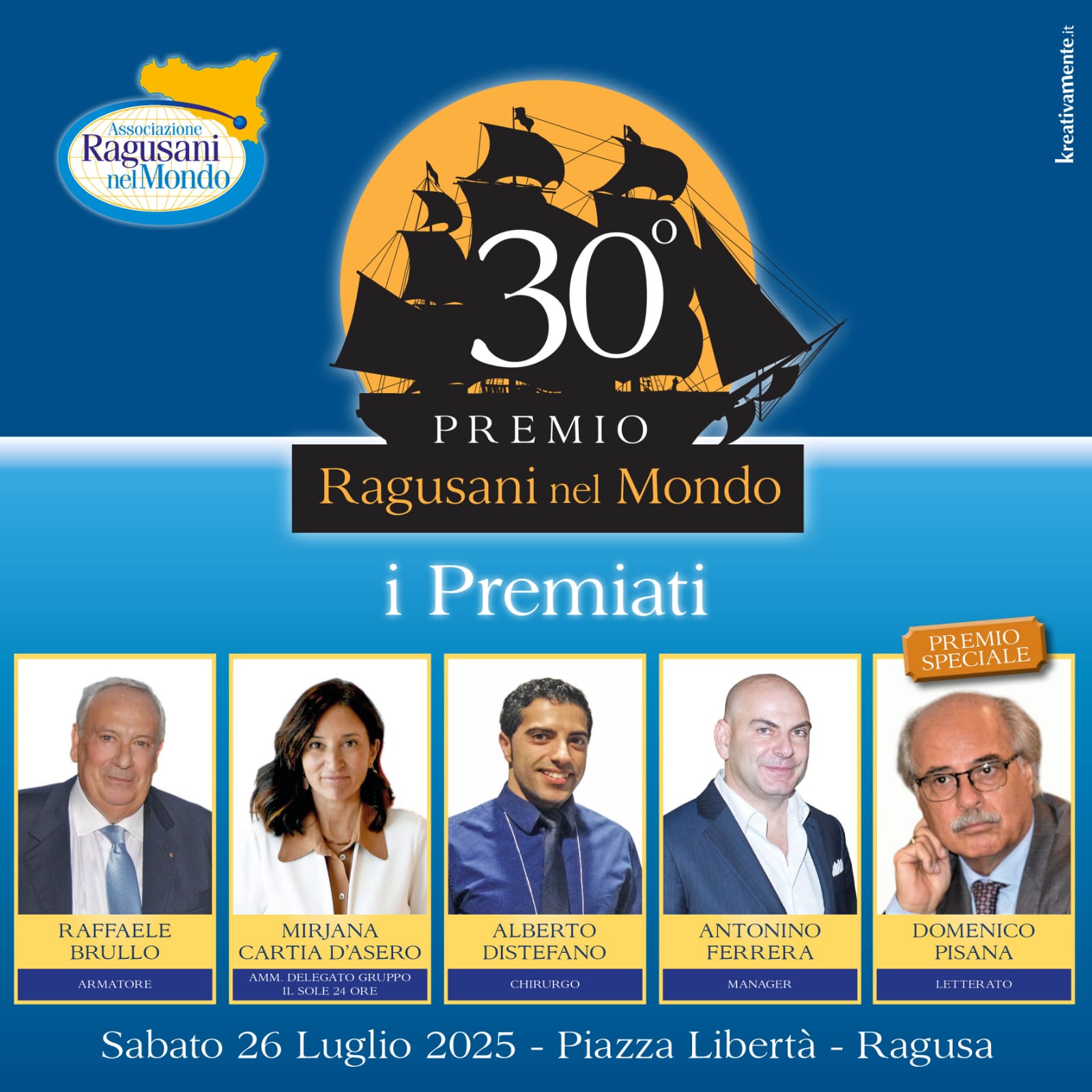 Premio “Ragusani nel Mondo”. Tutto pronto per la XXX Edizione