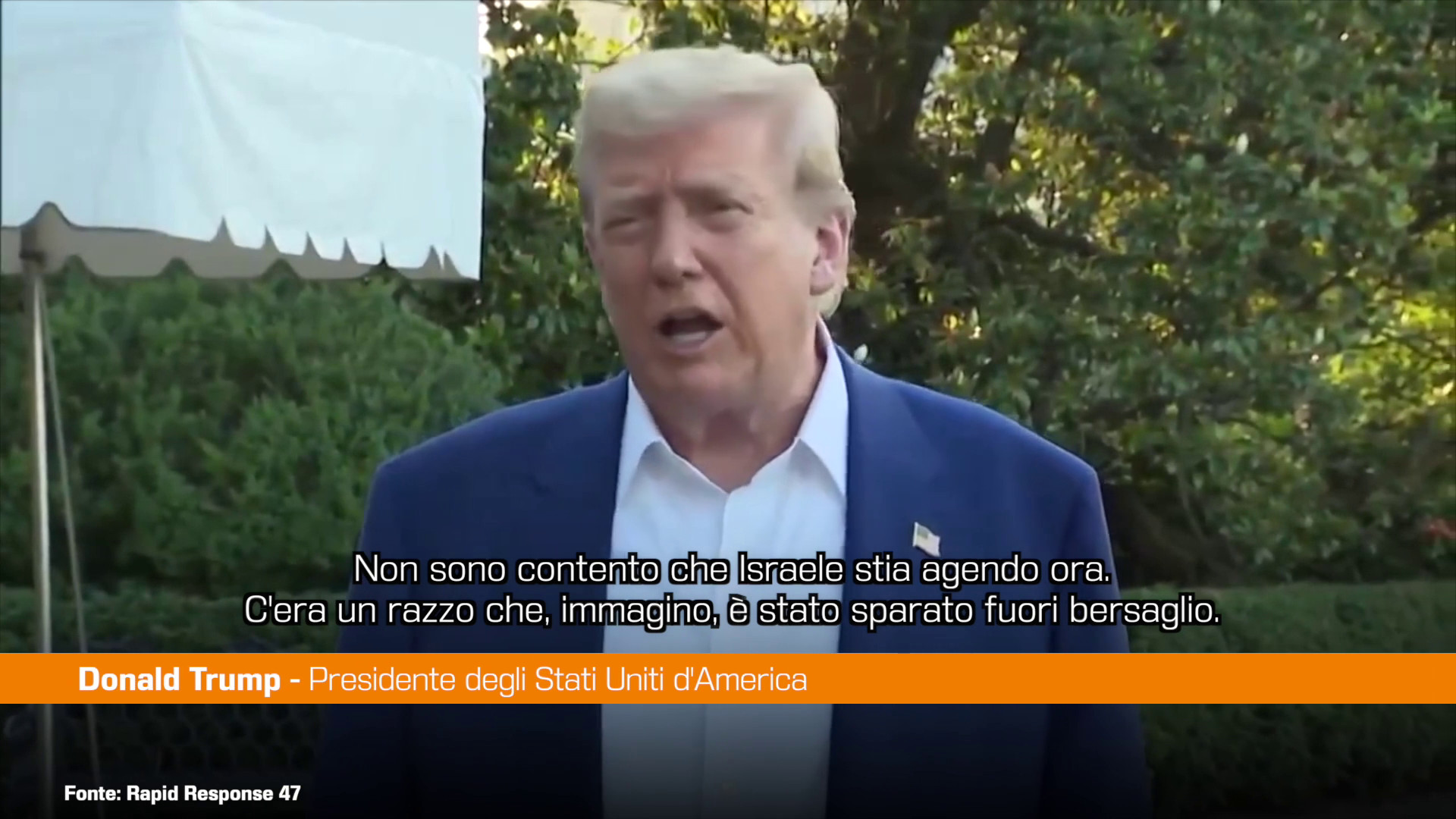Iran, Trump “Non sono contento di Israele per violazione tregua”