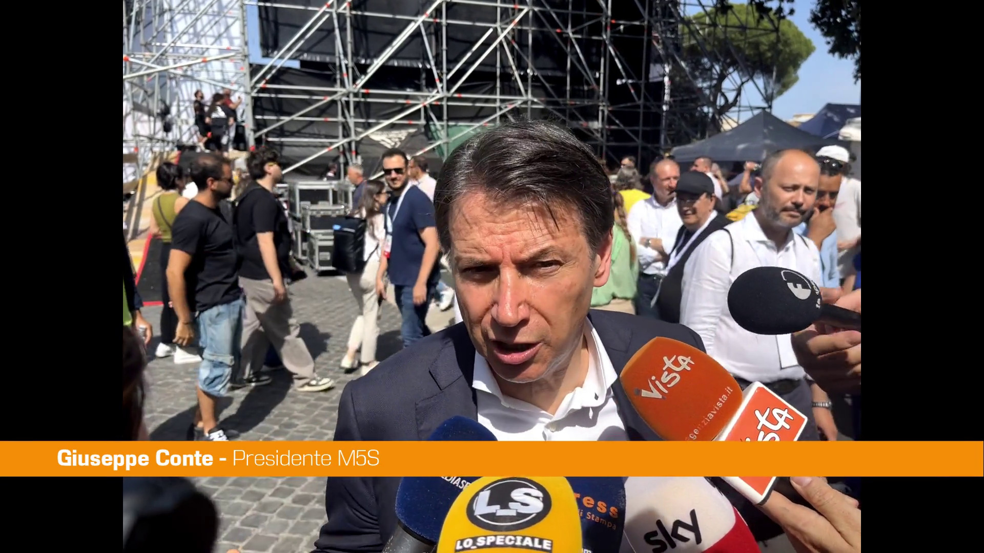 Corteo per Gaza, Conte “Cittadini stanchi di un governo immobile”