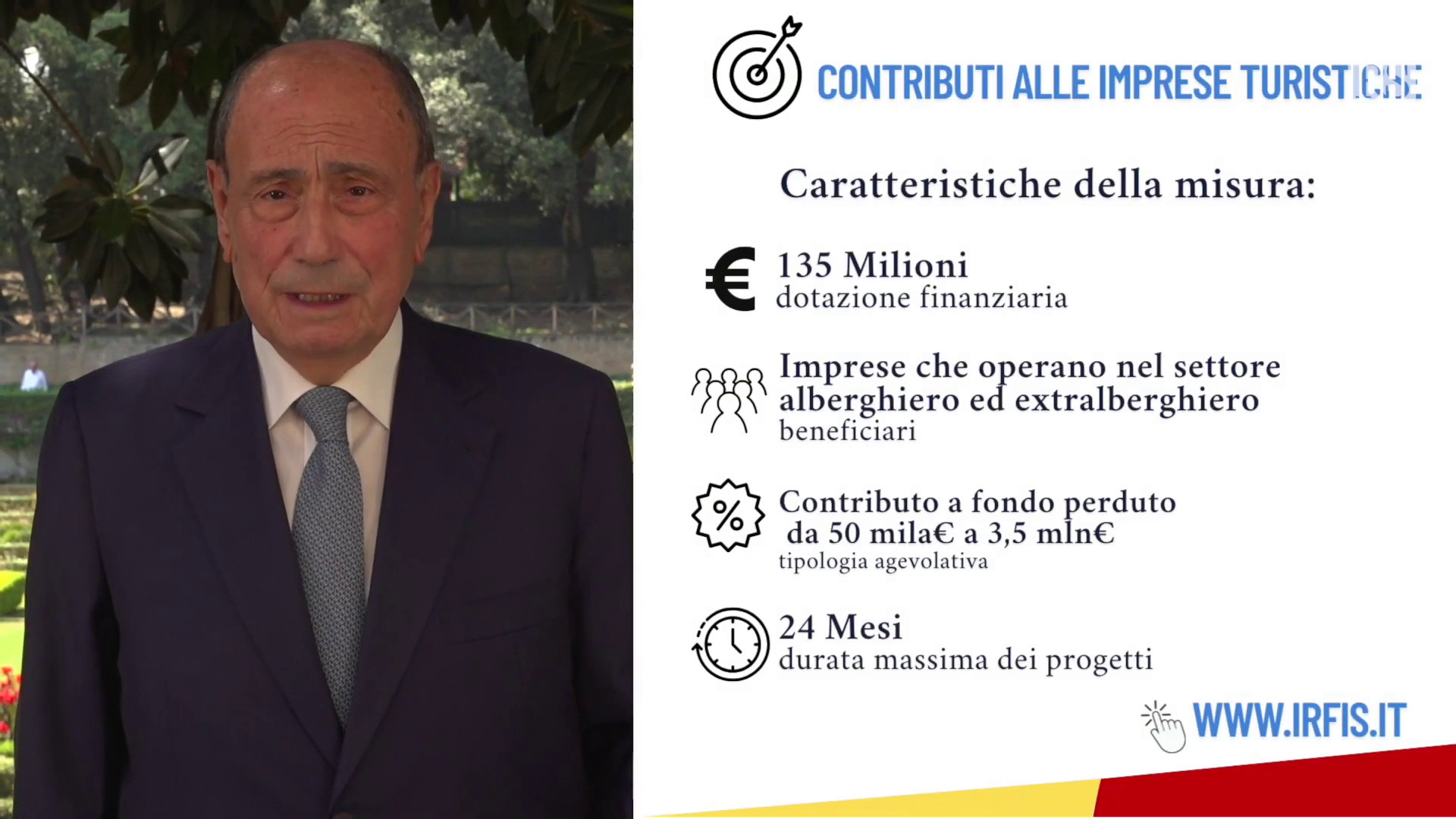 Schifani “135 mln per rinnovare le strutture ricettive della Sicilia”