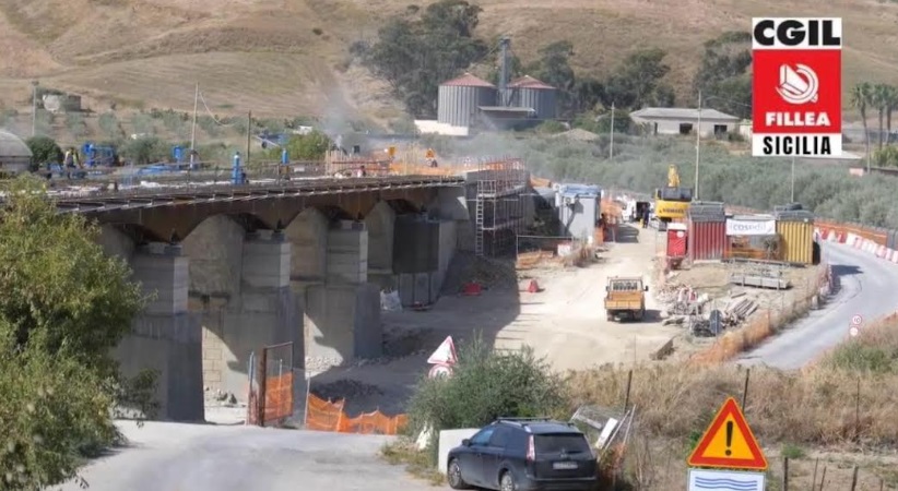 Blitz della Cgil nei cantieri dell’Ennese, operai al lavoro col caldo estremo