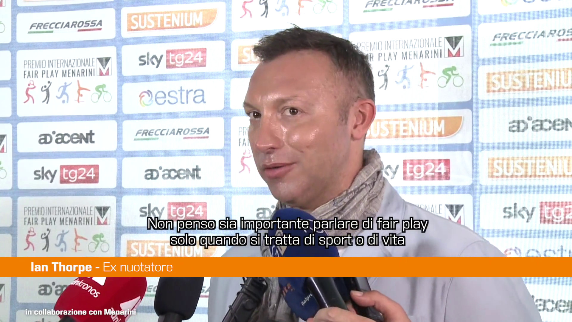 Premio Fair Play, Thorpe “Campione chi ispira le persone in futuro”