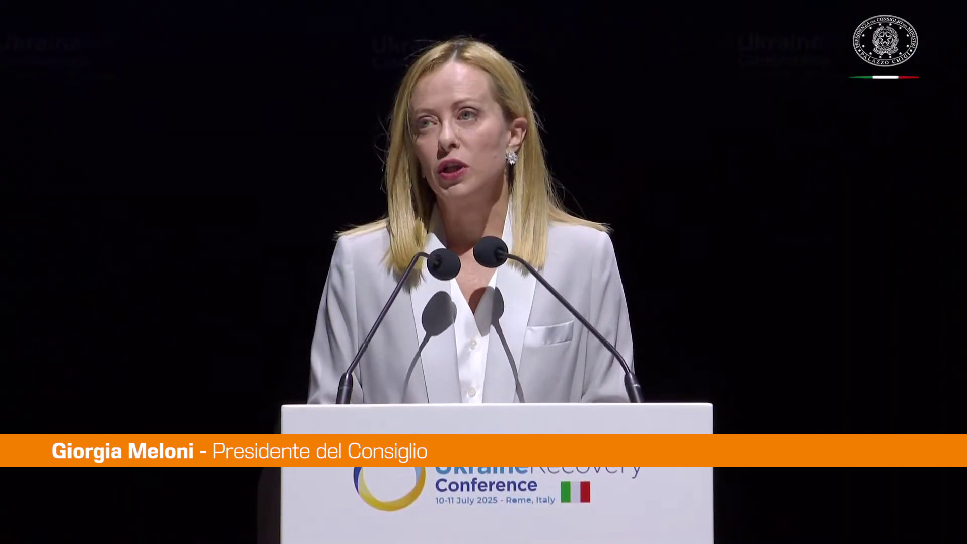 Meloni “Vogliamo un’Ucraina ricostruita, libera e prospera”