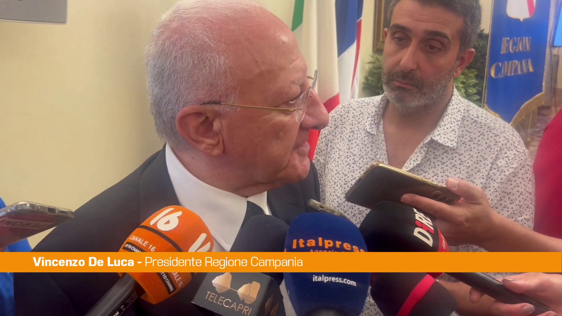 Campi Flegrei, De Luca “Mantenere nervi saldi e non creare psicosi”